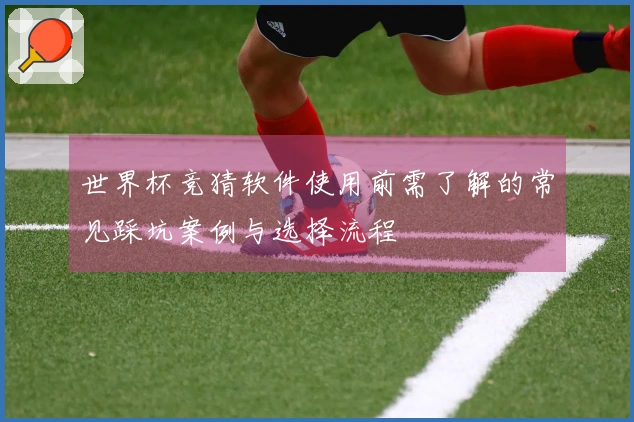 世界杯竞猜软件使用前需了解的常见踩坑案例与选择流程